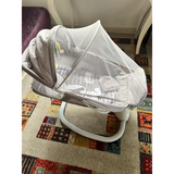 MASTELA 3-in-1 Deluxe Bassinet Swing in Some Used condition featuring a comfortable bassinet, gentle swinging motion, soft padded support, safety features, and versatile multi-function design for supervised soothing and relaxation.