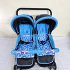 MEEMEE B197 Twin Baby Stroller with side-by-side double seating and foldable design.