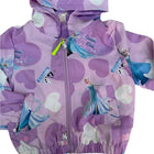 Purple children's jacket with Frozen character designs 
