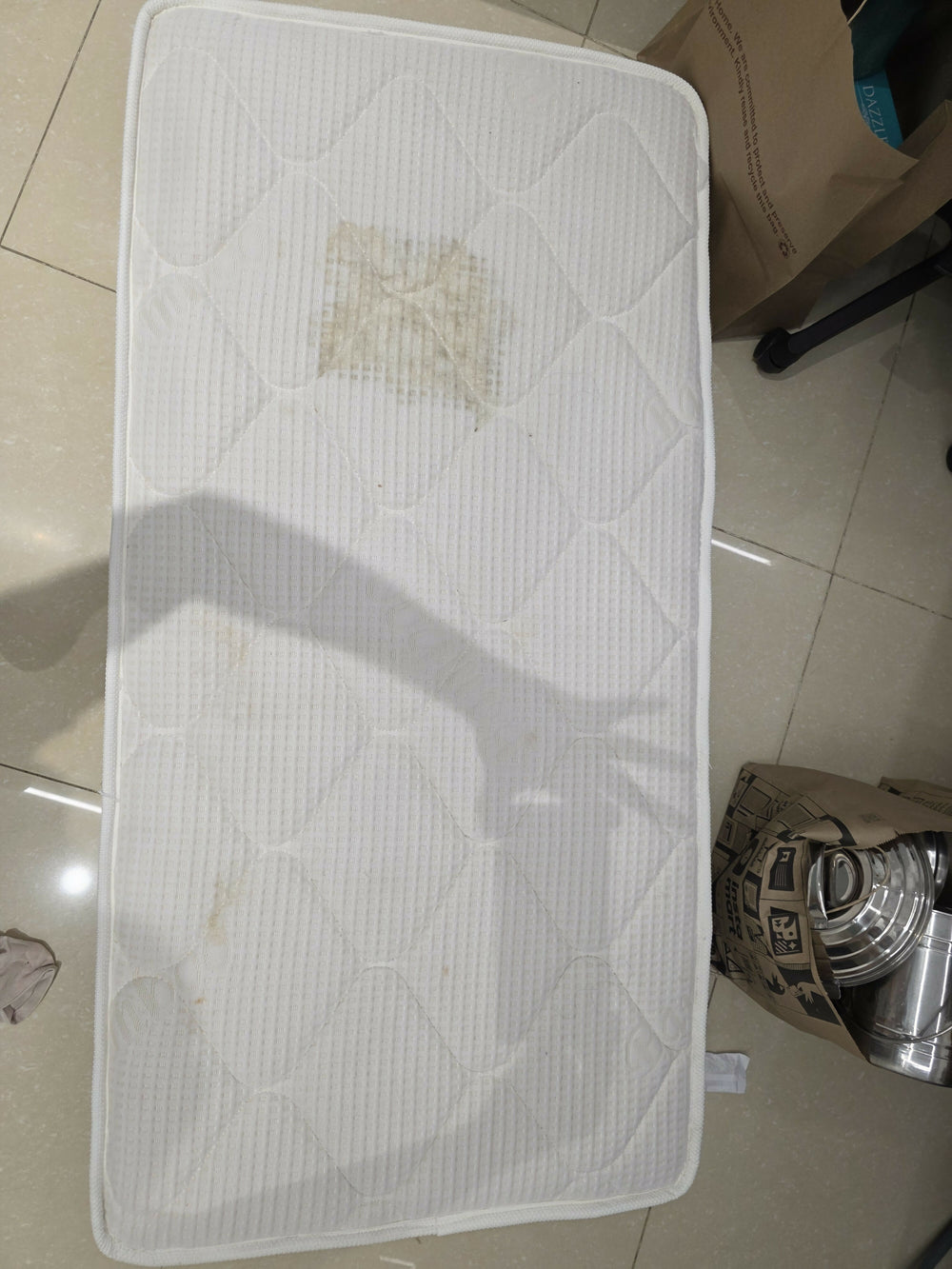 MOTHERCARE Cot Mattress featuring a comfortable and supportive sleeping surface designed for use with a compatible baby cot or crib, creating a practical setup for everyday rest and sleep.