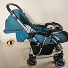 BABYHUG 2-in-1 Rock & Roll Stroller/Pram Cum Rocker with a convertible stroller and rocker design, reclining seat, reversible handle, adjustable canopy, 5-point safety harness, and foldable frame for versatile everyday use.