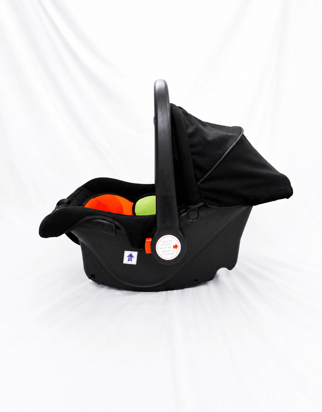 R for Rabbit Picaboo 4 in 1 infant car seat carrier (0–13 kg) with cushioned seating, secure safety harness, carry handle, and multi-functional design for safe newborn and infant travel.