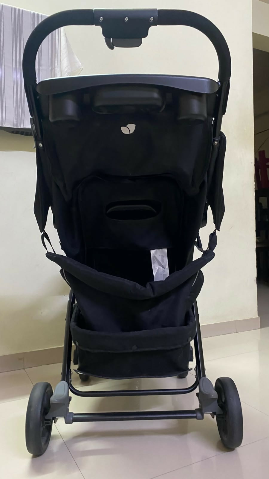 JOIE Muse LX Baby Stroller/Pram in Almost New condition featuring comfortable seating, protective canopy, safety harness, smooth wheels, and a practical foldable design for everyday walks, shopping, travel, and outings.