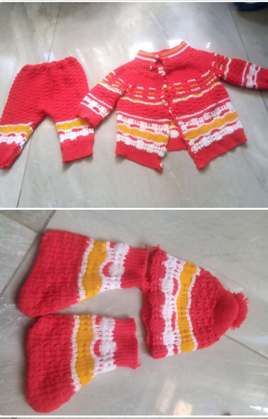 Baby girls full sweater set - PyaraBaby