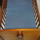 BAYBEE 2-in-1 Wooden Cradle for Newborn Baby with sturdy wooden construction, gentle rocking function, convertible design, breathable sleeping area, and secure frame for safe and comfortable newborn rest.