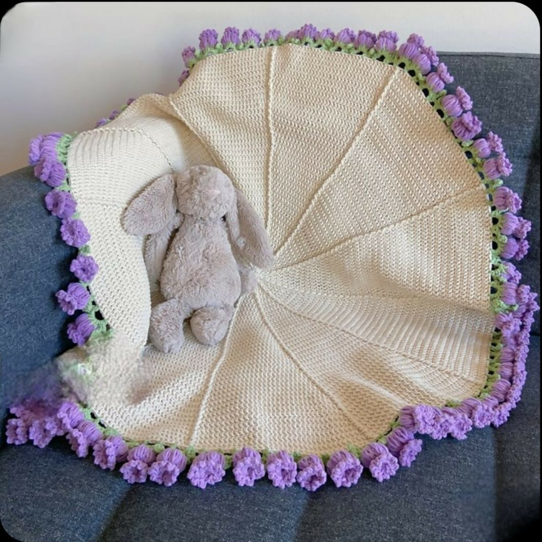 Crochet Lily Of The Valley Flower Blanket