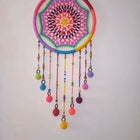 crochet dreamcatcher, handmade wall decor, boho dreamcatcher, nursery wall hanging, crochet home decoration