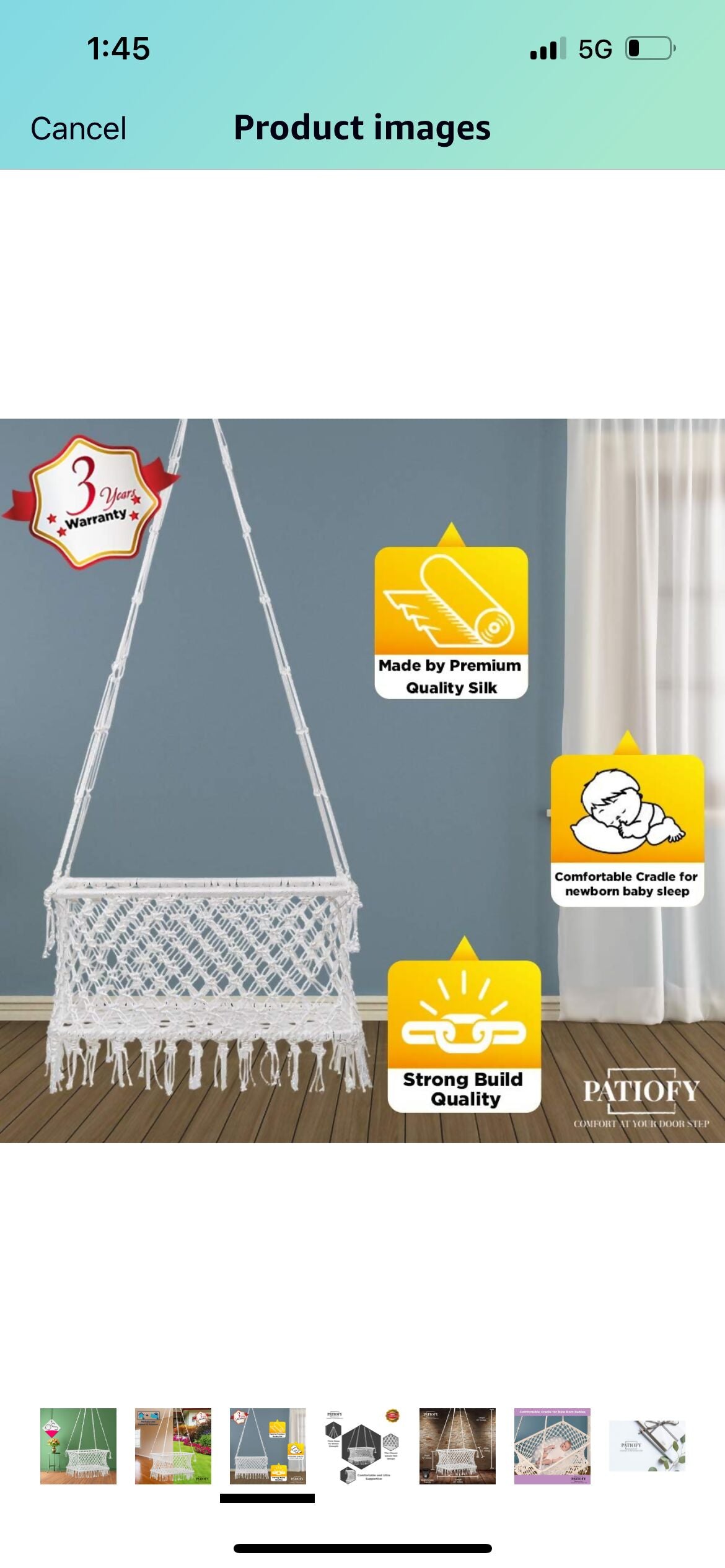 Macrame Jhula / Swing - PyaraBaby