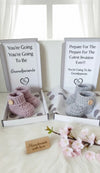 Baby Booties with Customised Printed Greeting Card – Adorable Gift Set for Newborns