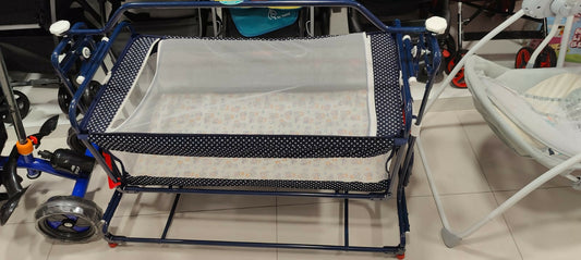 LUVLAP Baby manual cradle - Blue