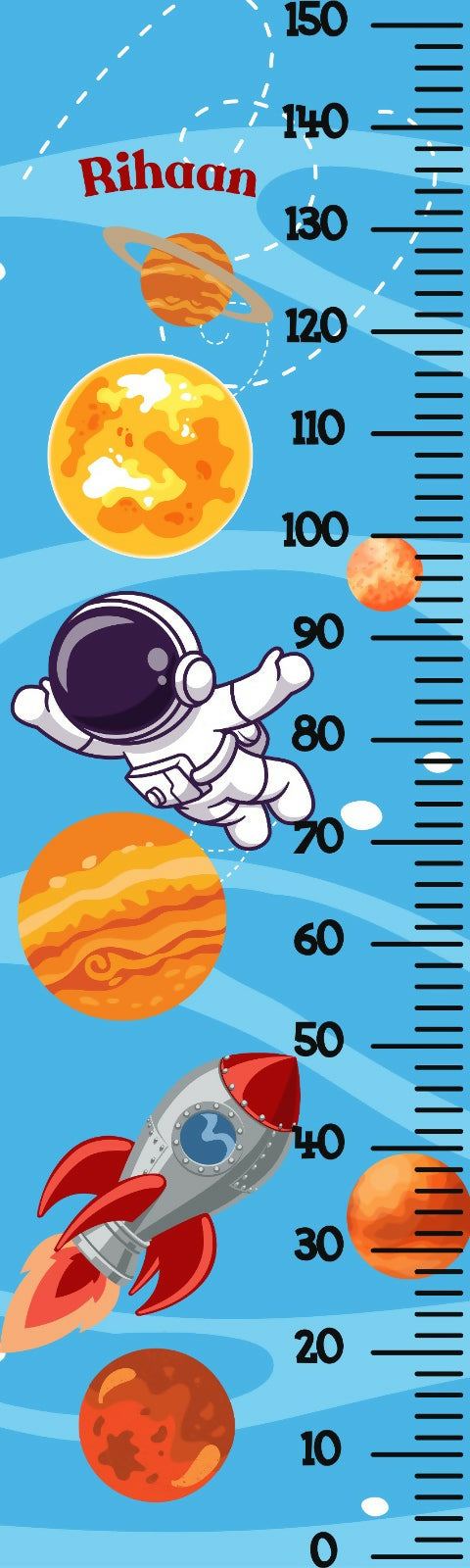 Customised Height Chart: Track your child's growth with a personalized height chart featuring their name and picture.