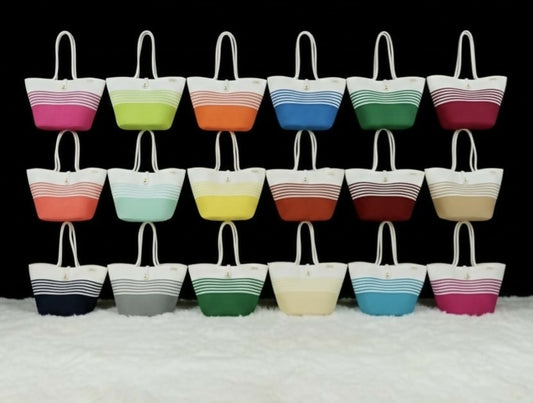 Multicolor Personalised Jute Handbag