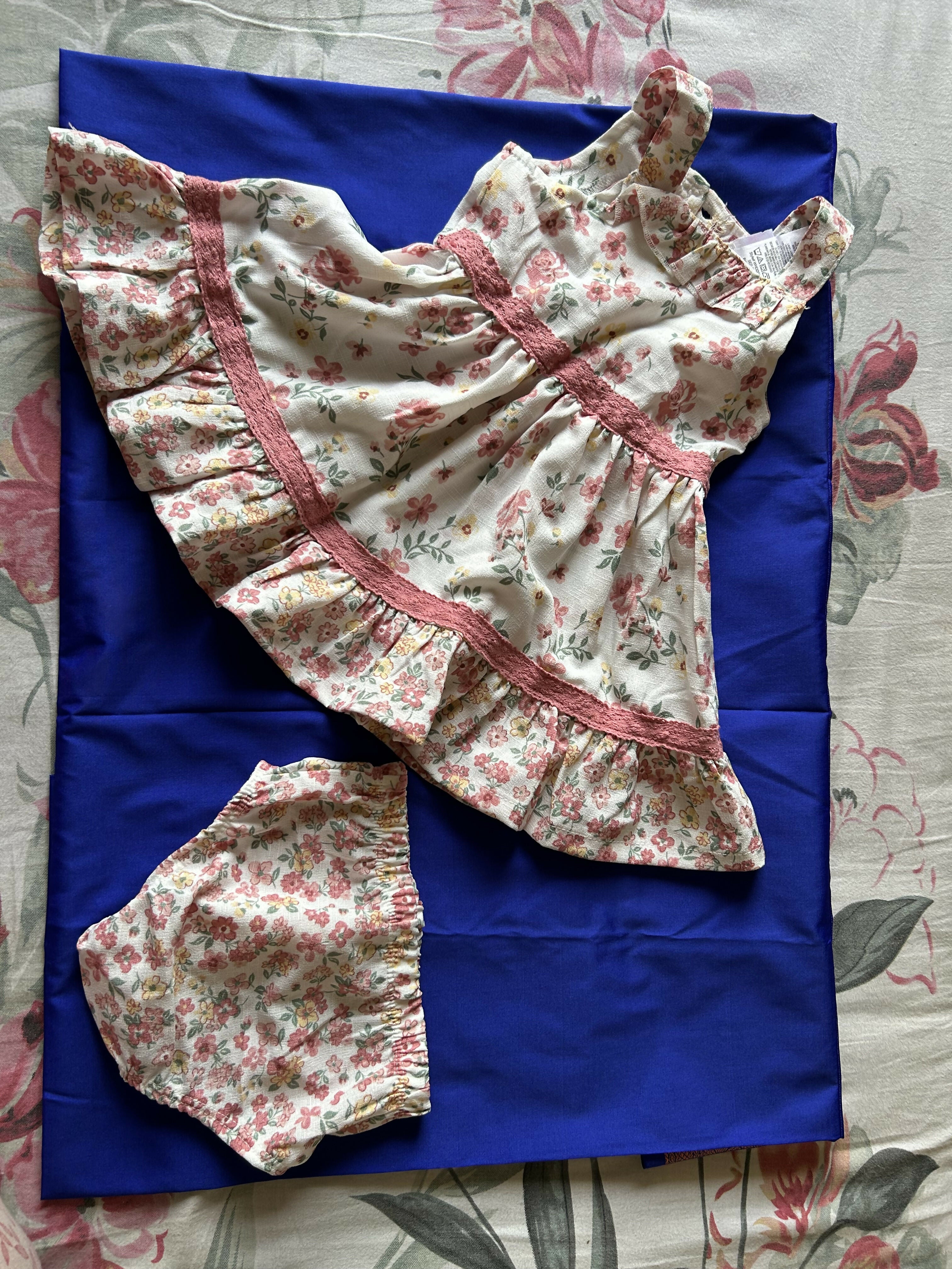 Floral dress and bloomers