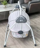 Baby hug swing cradle with remote