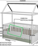 Twin Crib/Cot with trundle bed and storage