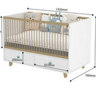 LITTLE BIRD Baby Cot/Crib With Storage Drawers