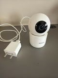 PHILIPS 3MP Wi-Fi Indoor 360 Degree Security Camera with full 360° panoramic coverage, 3MP HD resolution, Wi-Fi connectivity, motion detection, two-way audio, night vision, and remote monitoring via smartphone.