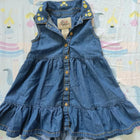 Combo Of Sirosa By Hopscotch Partywear Dress/Frock,  ARABELLA & ADDISON Denim Frock/Dress , Partywear Dress/Frock, PINK AND BLUE Brand Dress/Frock, CHERRY CHOCOLATE Dress/Frock - PyaraBaby