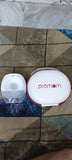 PROMOM electric wearable breast pump with hard case, hands-free design, compact milk collection cups, adjustable suction, and portable pumping support for breastfeeding mothers.
