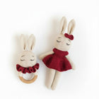 Crochet bunny and rattle set