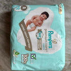Pampers Baby Diaper Combo with 2 packs of 70 diapers each, featuring soft breathable materials, high absorbency, leak protection, stretchy waistband, and a comfortable fit for babies.