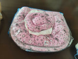 Newborn Baby Bed With Thick Mattress, Mosquito Net, Zip Closure & Neck Pillow