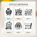 Personalized 1200ml Teacher Tumbler featuring custom teacher name personalization, large-capacity insulated design, reusable straw, secure lid, and convenient handle for school, work, travel, and everyday hydration.