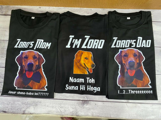 Personalized Photo-Printed Pure Cotton T-Shirt with custom photo printing, soft breathable cotton fabric, comfortable fit, and high-quality print for everyday wear, gifting, and special occasions.