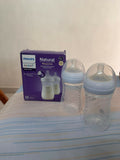 PHILIPS AVENT Natural Response Feeding Bottles 260ml for babies 1 month+, Pack of 2 in Preloved New condition, featuring Natural Response teats designed for comfortable and convenient everyday bottle feeding.