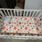 HUNYHUNY 15-in-1 pinewood cot crib with mattress and mosquito net, featuring sturdy wooden construction, convertible design, comfortable sleeping space, and secure support for babies.