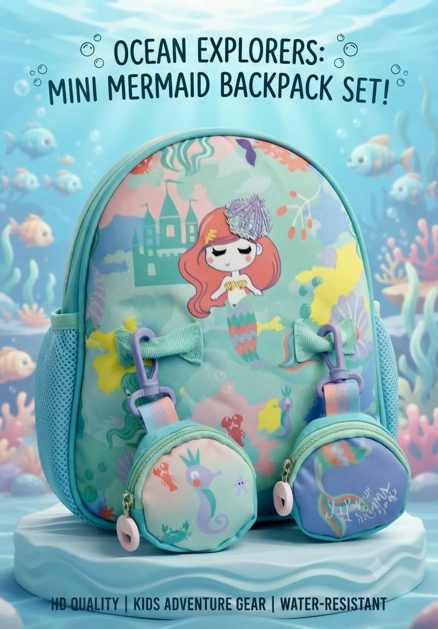Premium Quality Kids Vest Bag (10") with a lightweight design, adjustable shoulder straps, spacious main compartment, secure zipper closure, and comfortable fit for school, travel, and everyday use.