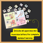 ABC Shadow Book for kids featuring engaging alphabet and shadow-matching activities designed to encourage letter recognition, visual observation, matching skills and early learning through interactive play.