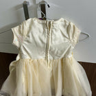 White dress with sheer overlay 