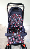 Babyhug Melody Baby Stroller Pram Reversible Handle Recline Canopy Foldable B151