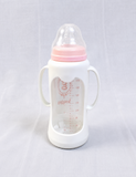 Giggles 210ml Glass Feeding Bottle Dual Handles BPA Free New B088