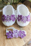 Adorable Sandal with Headband Set – Comfortable and stylish accessories for your baby's special moments.