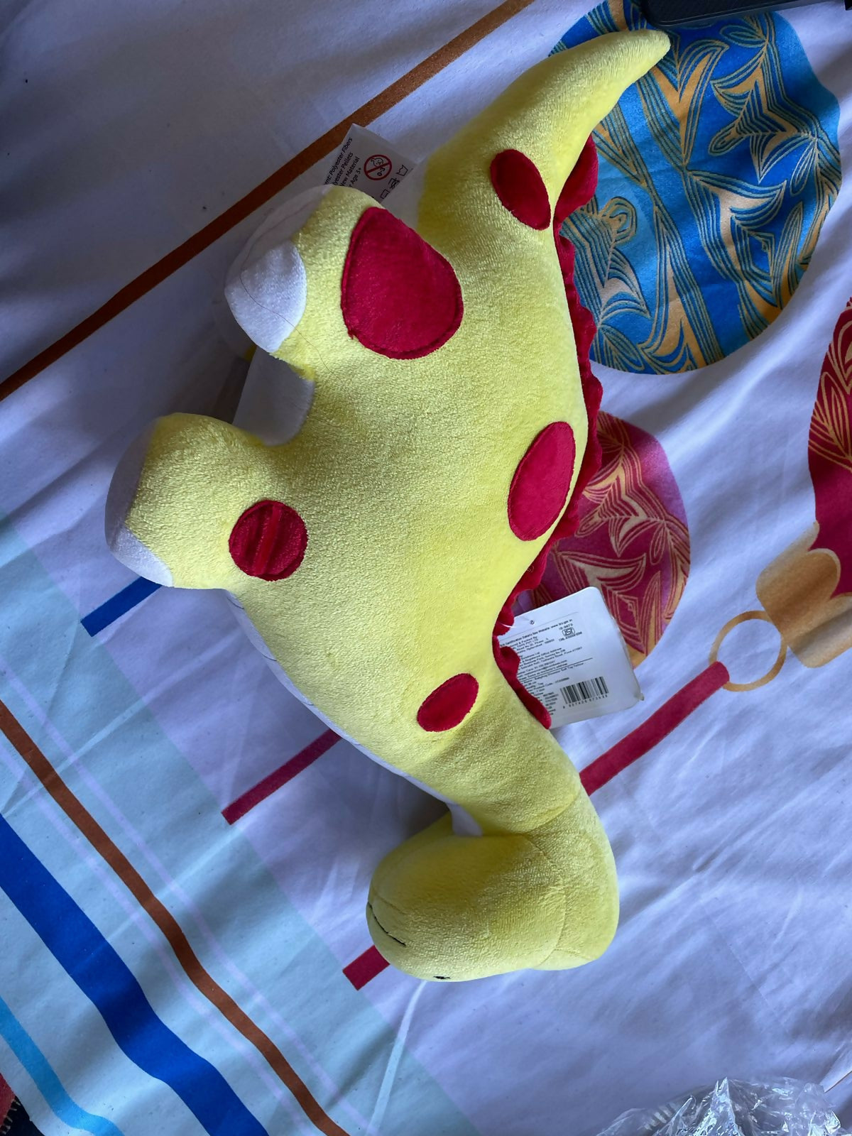 BABYHUG  Dinosaur Soft Toy Yellow - Height 28 cm
