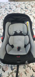 R for Rabbit infant car seat with rear-facing design, cushioned seating, 5-point safety harness, ergonomic carry handle, and protective side support for safe and comfortable travel with newborns and infants.