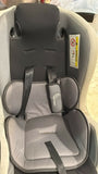 R for Rabbit Jack N Jill convertible car seat with rear and forward-facing modes, 5-point safety harness, adjustable headrest, side-impact protection, and cushioned seating for growing children.