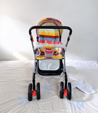 R FOR RABBIT Chocolate Ride Rainbow Baby Stroller/Pram B153 in Almost New condition featuring a reversible design, reclining seat, protective canopy and smooth-moving wheels for comfortable everyday outings with your baby.