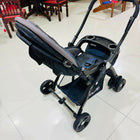 LuvLap baby stroller with lightweight foldable design, reclining seat, adjustable canopy, 5-point safety harness, smooth wheels, and storage basket for comfortable travel with babies and toddlers.