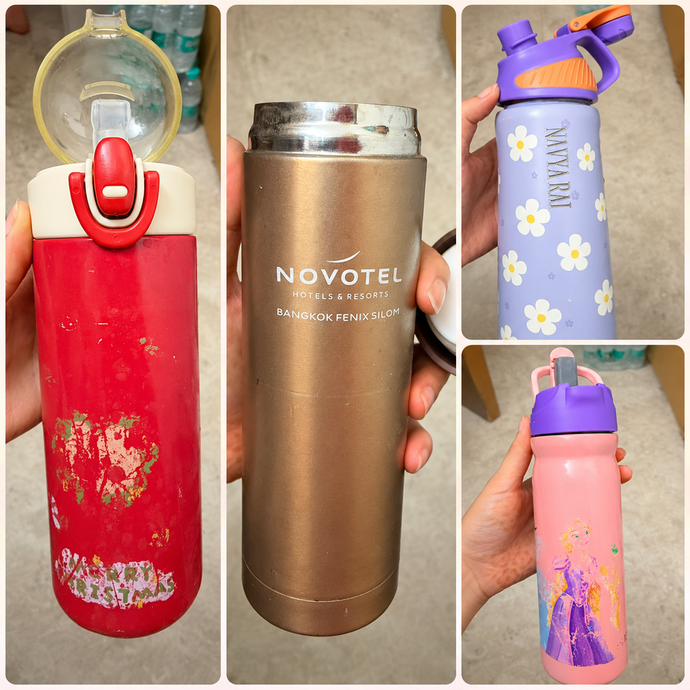 Steel Water Bottles (Combo of 4)
