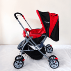 LuvLap Galaxy Baby Stroller Pram 18258 B120 with reversible handle, 5-point safety harness, comfortable reclining seat, protective canopy, foldable frame, smooth wheels, and convenient storage for everyday outings.