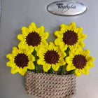 Crocheted sunflowers 