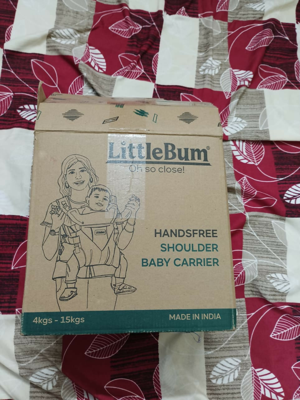 LITTLEBUM Hands-Free Baby Carrier, blue, black 