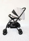 R FOR RABBIT Sugar Pop Baby Stroller/Pram – Grey Reversible Recline