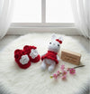 Crochet Bunny Soft Toy with Shoes – Handmade, Adorable & Safe Plush Toy for Babies