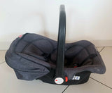Buy Babyhug Amber Car Seat Cum Carry Cot – 4-in-1 comfort and safety from newborn to toddler.

