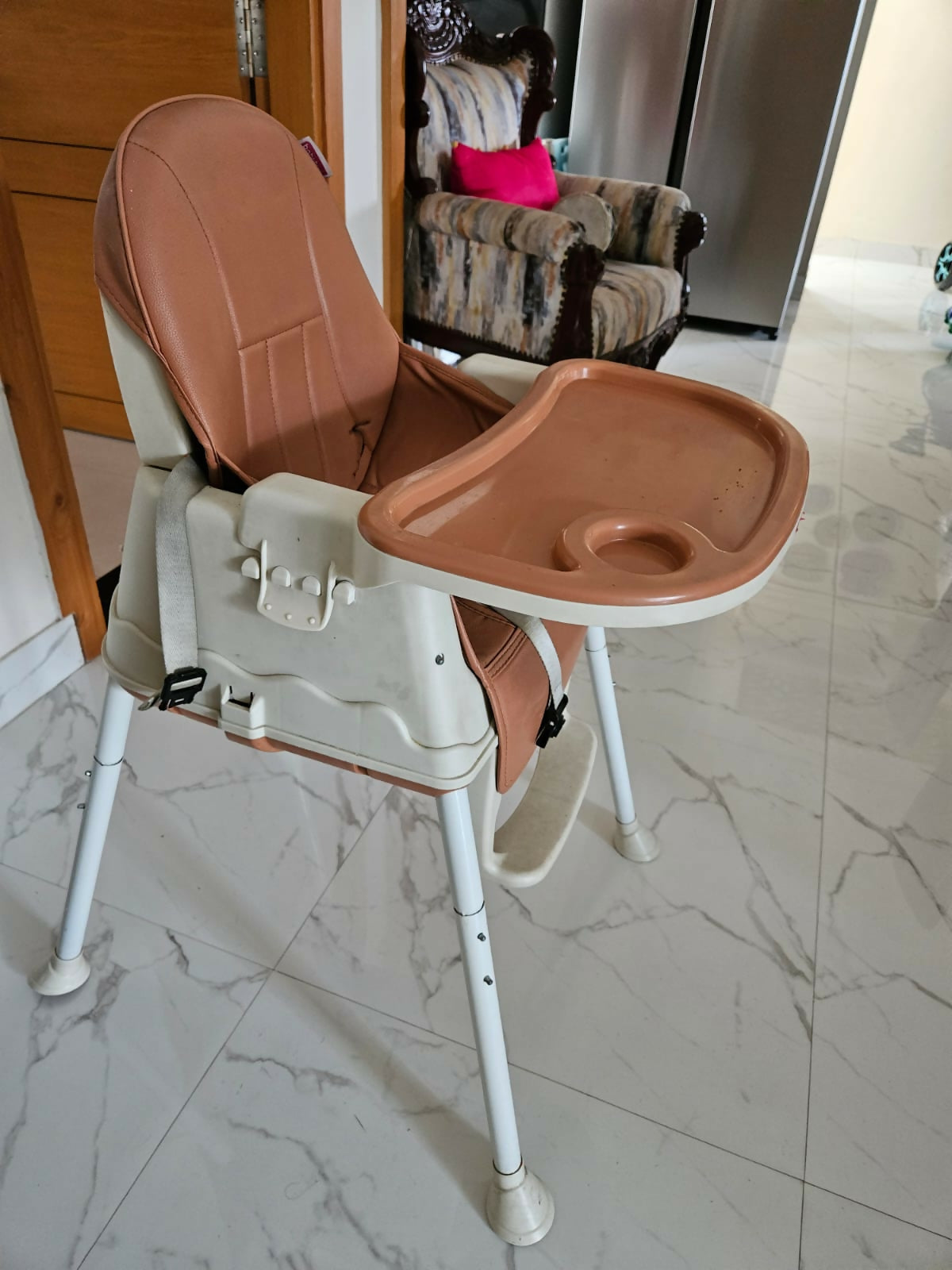 BABYHUG High Chair for Baby: Comfortable, Safe, and Adjustable Feeding Solution for Your Little One.