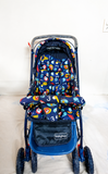Babyhug Reversible Handle Baby Stroller Foldable Travel Pram Newborn